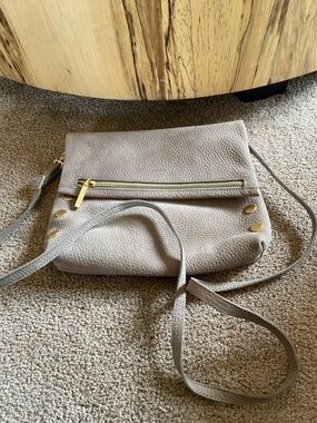 Hammitt L50306 Womens Grey Leather Crossbody Bag~AMAZING!